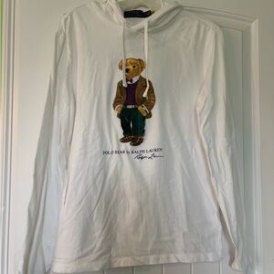 Ralph Lauren White Polo Hoodie
